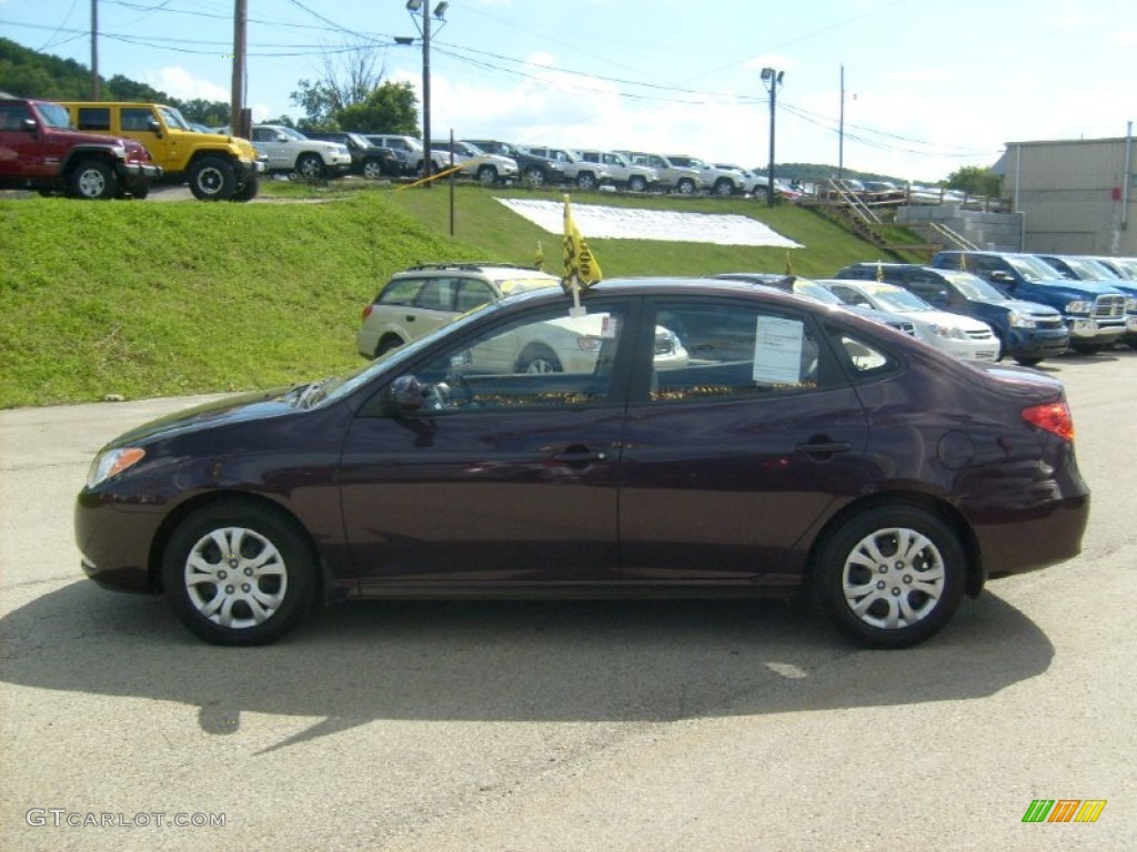2009 Elantra GLS Sedan - Purple Rain / Beige photo #2