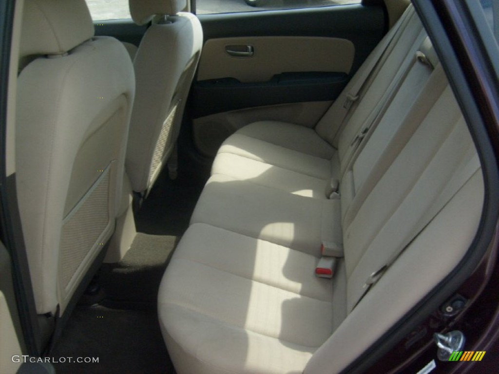 2009 Elantra GLS Sedan - Purple Rain / Beige photo #13