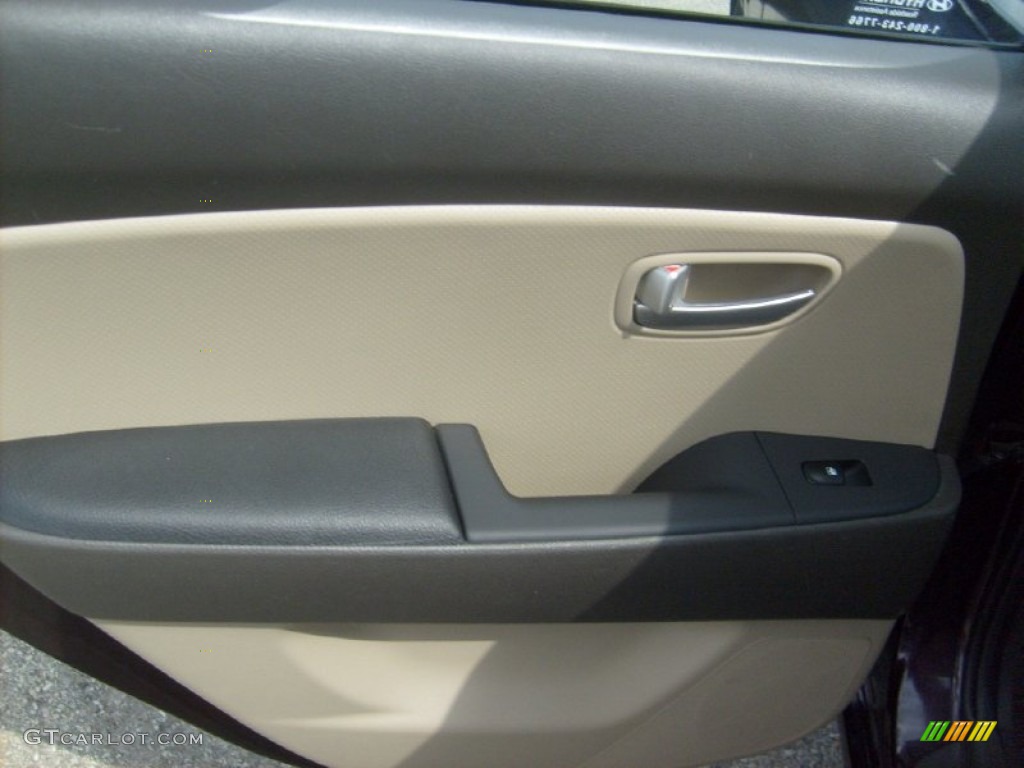 2009 Elantra GLS Sedan - Purple Rain / Beige photo #15