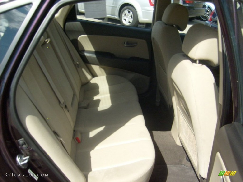 2009 Elantra GLS Sedan - Purple Rain / Beige photo #17