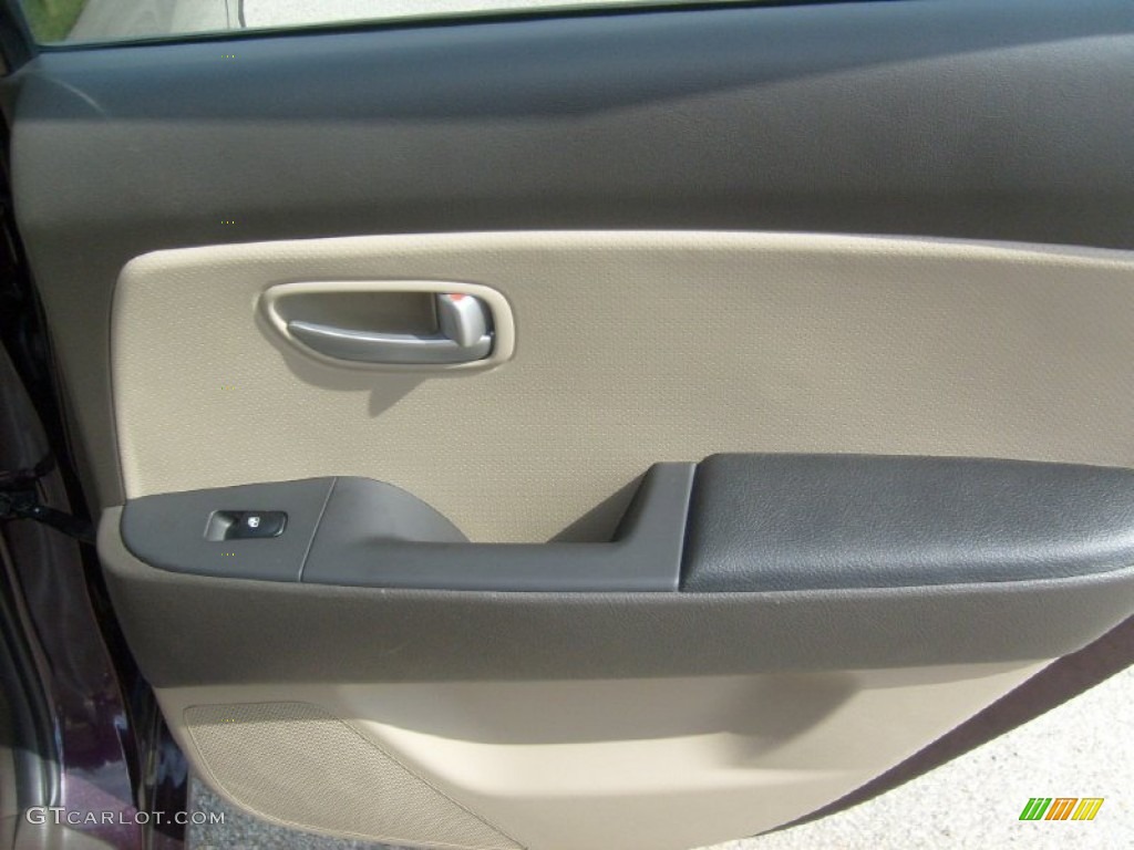 2009 Elantra GLS Sedan - Purple Rain / Beige photo #19