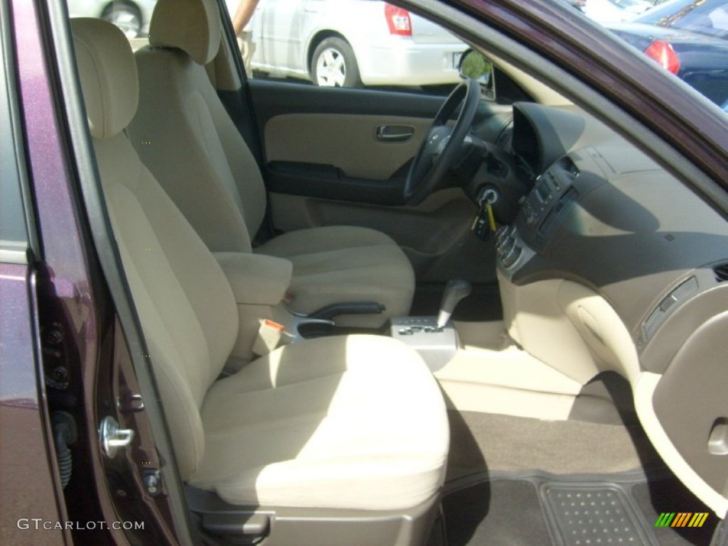 2009 Elantra GLS Sedan - Purple Rain / Beige photo #20