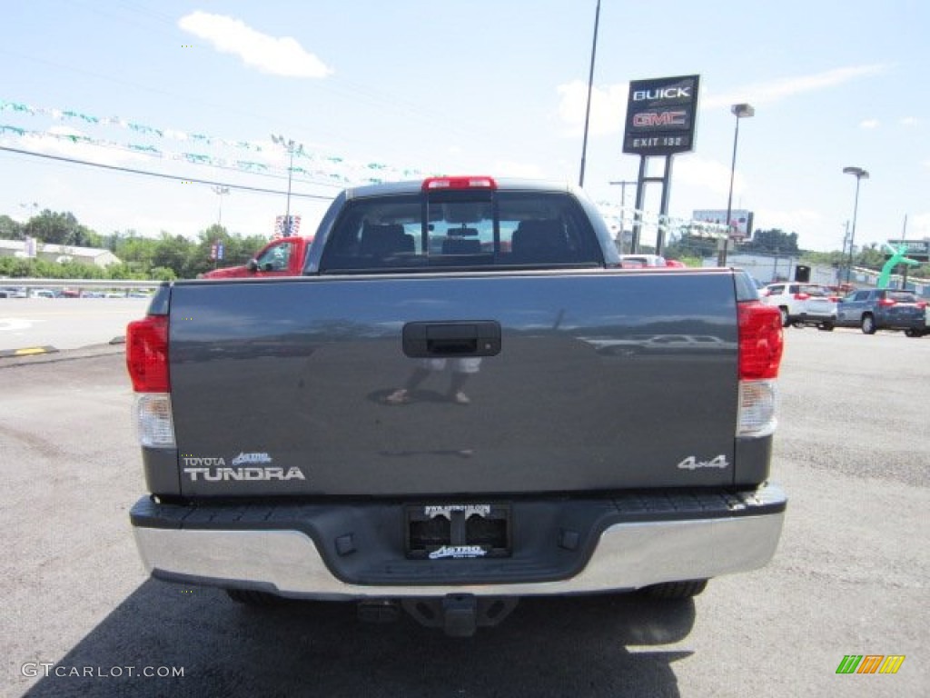 2010 Tundra SR5 Double Cab 4x4 - Slate Gray Metallic / Graphite Gray photo #6