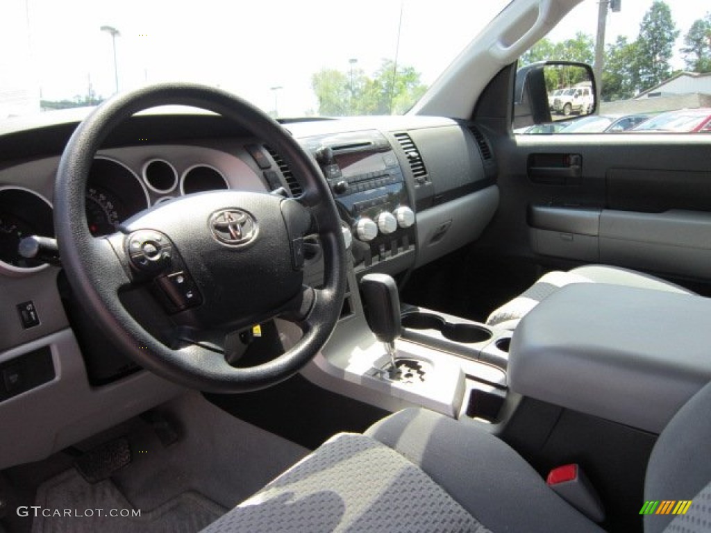 2010 Tundra SR5 Double Cab 4x4 - Slate Gray Metallic / Graphite Gray photo #11