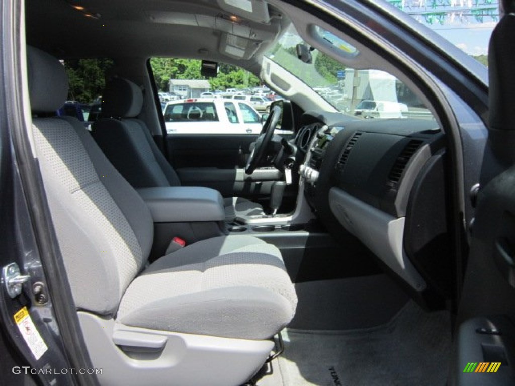 2010 Tundra SR5 Double Cab 4x4 - Slate Gray Metallic / Graphite Gray photo #17