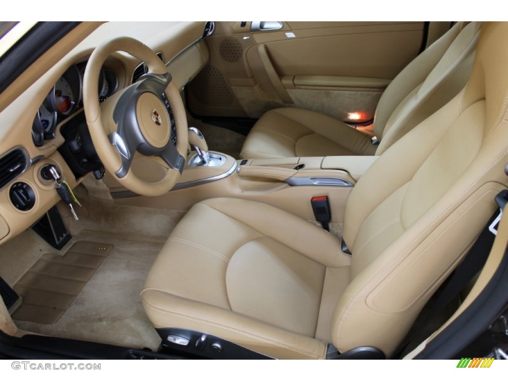 Sand Beige Interior 2009 Porsche 911 Targa 4S Photo #51846073