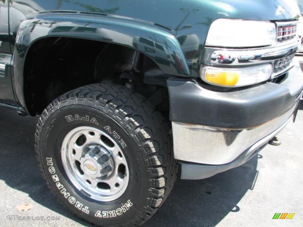 2001 Silverado 2500HD LS Extended Cab 4x4 - Forest Green Metallic / Tan photo #2