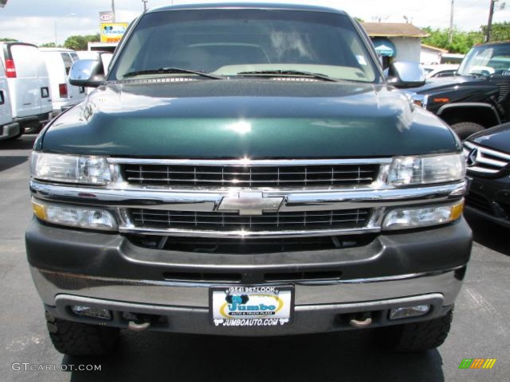 2001 Silverado 2500HD LS Extended Cab 4x4 - Forest Green Metallic / Tan photo #3