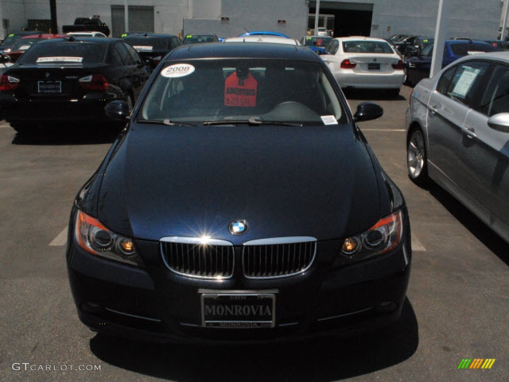 2008 3 Series 335i Sedan - Monaco Blue Metallic / Black photo #24