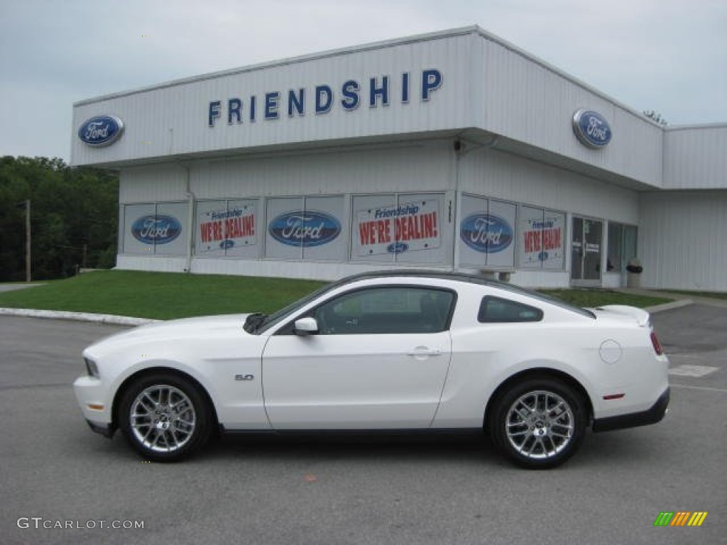 2012 Mustang GT Premium Coupe - Performance White / Lava Red/Charcoal Black photo #1