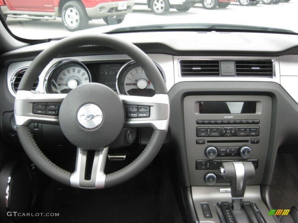 2012 Ford Mustang GT Premium Coupe Lava Red/Charcoal Black Dashboard Photo #51849918