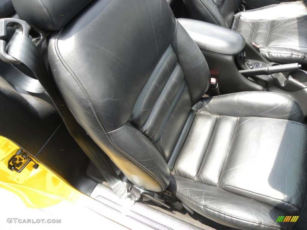 Black Interior 1998 Ford Mustang SVT Cobra Convertible Photo #51850421