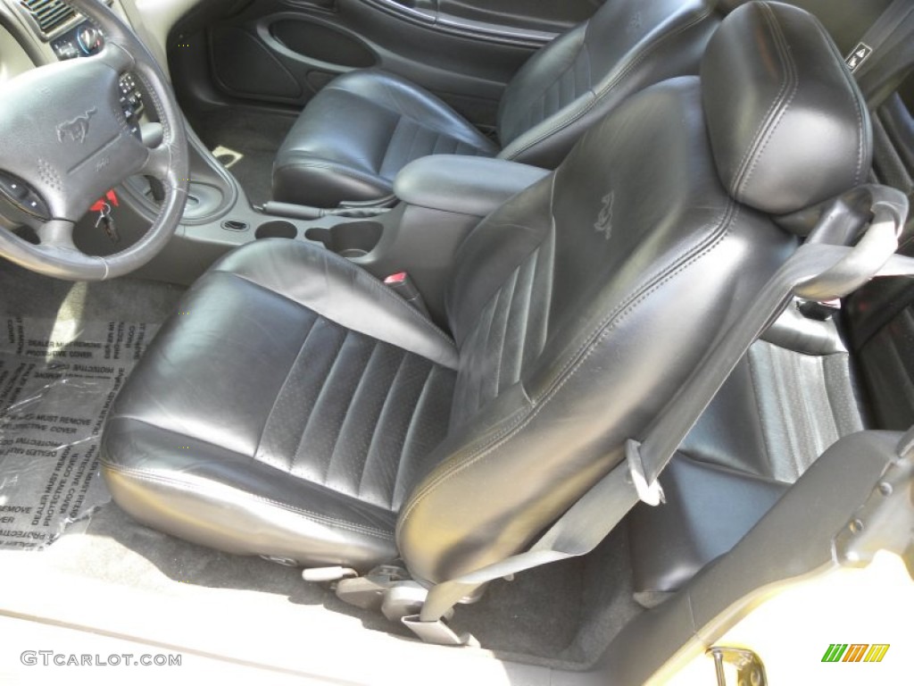 2002 Mustang GT Coupe - Zinc Yellow / Dark Charcoal photo #4