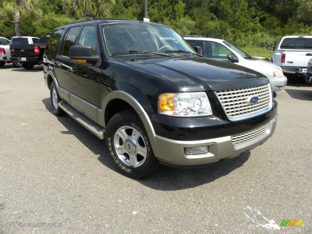 Black Clearcoat 2003 Ford Expedition Eddie Bauer Exterior Photo #51850844