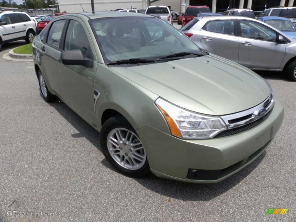 2008 Focus SE Sedan - Kiwi Green / Medium Stone photo #1