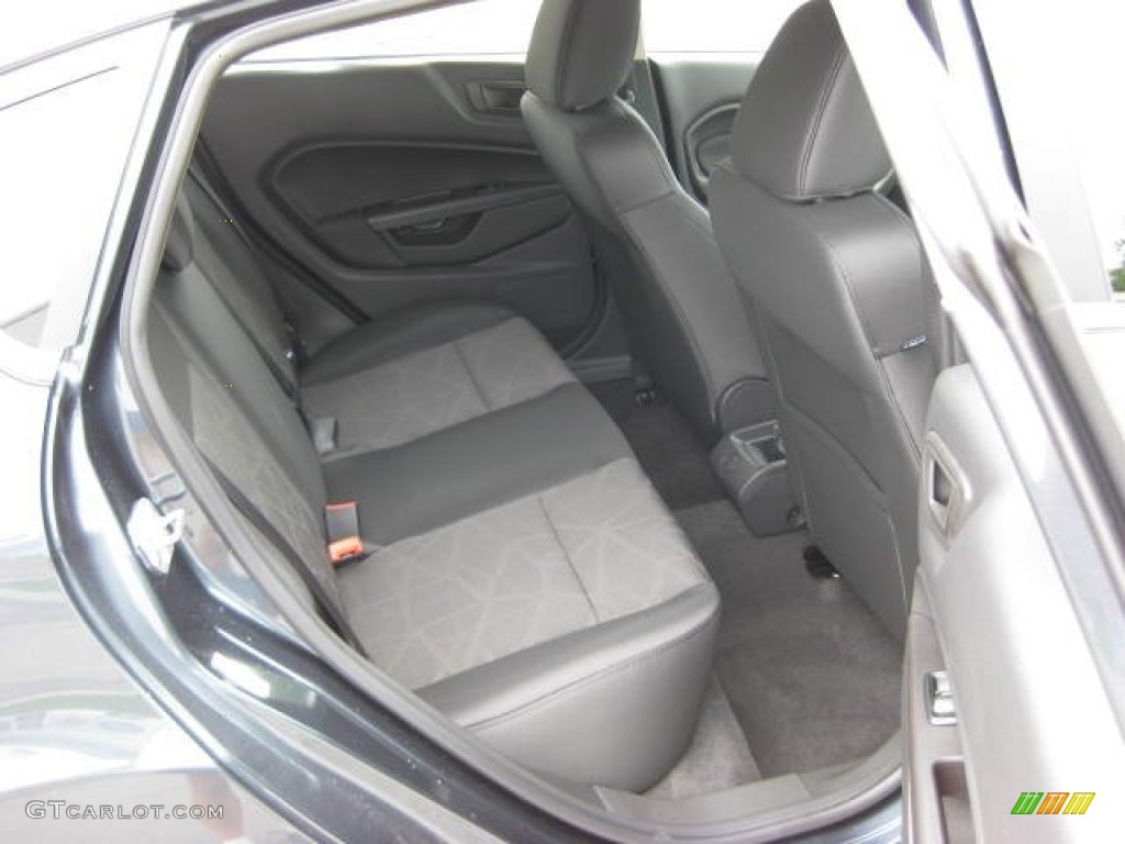 2011 Fiesta SE Hatchback - Monterey Grey Metallic / Charcoal Black/Blue Cloth photo #21