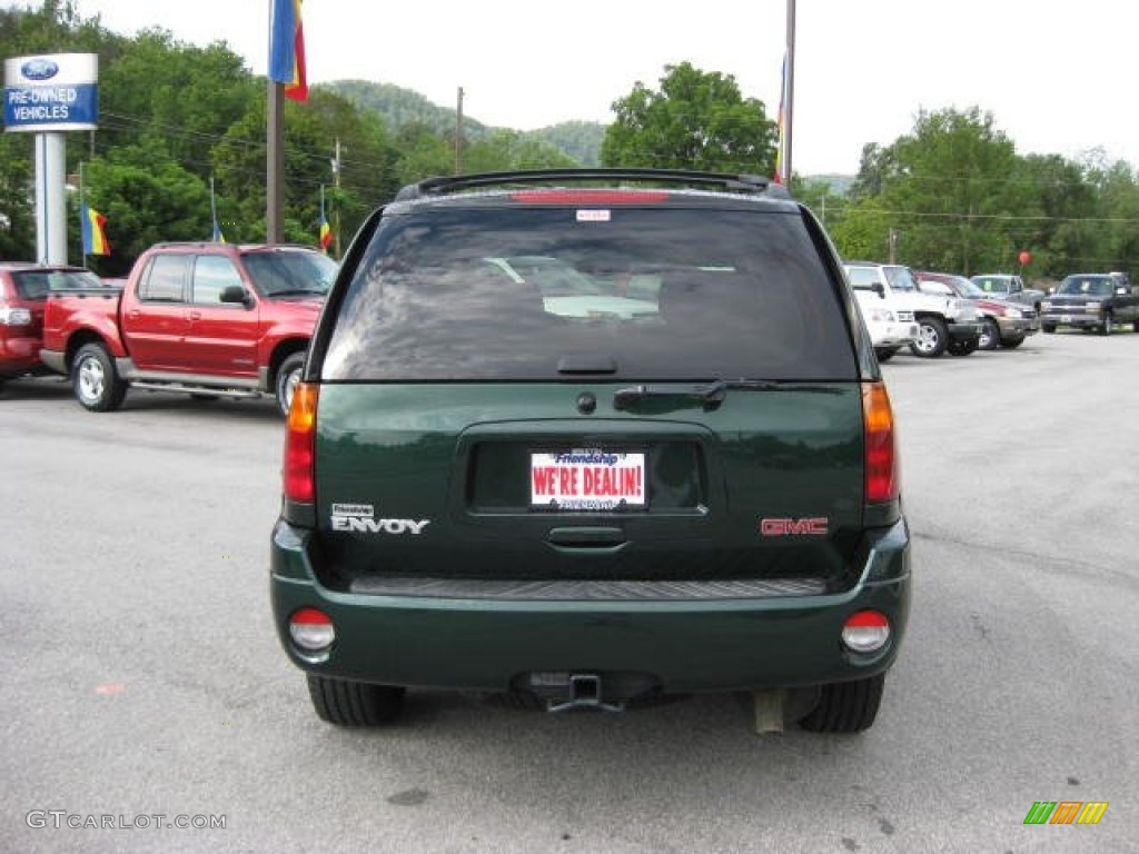 2002 Envoy SLT - Polo Green Metallic / Medium Pewter photo #7
