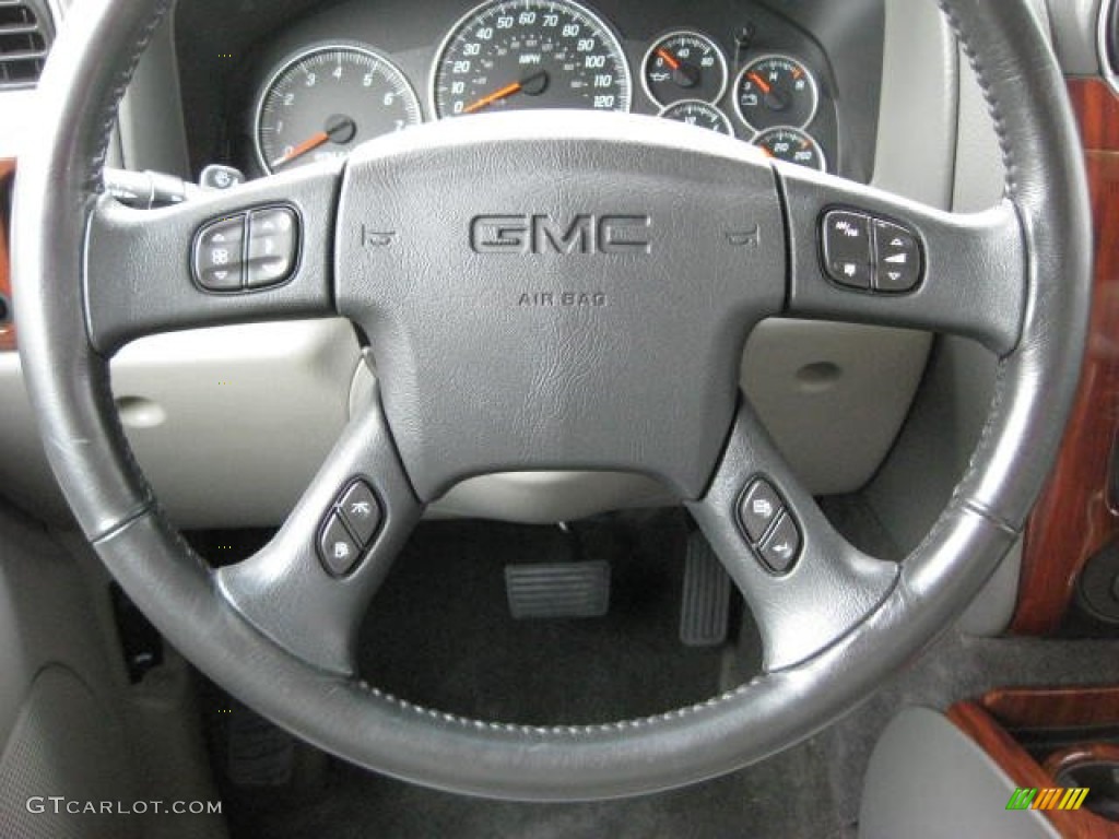 2002 GMC Envoy SLT Medium Pewter Steering Wheel Photo #51852317