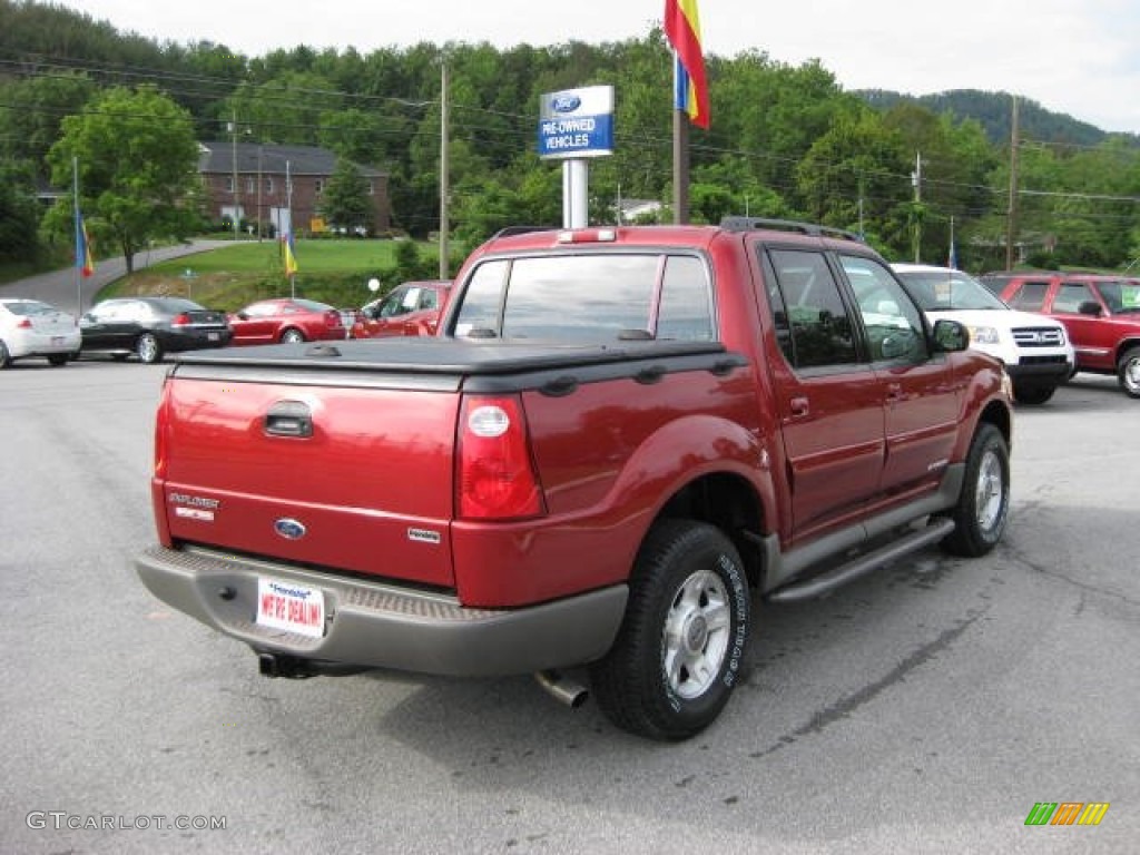 2001 Explorer Sport Trac 4x4 - Toreador Red Metallic / Medium Prairie Tan photo #6