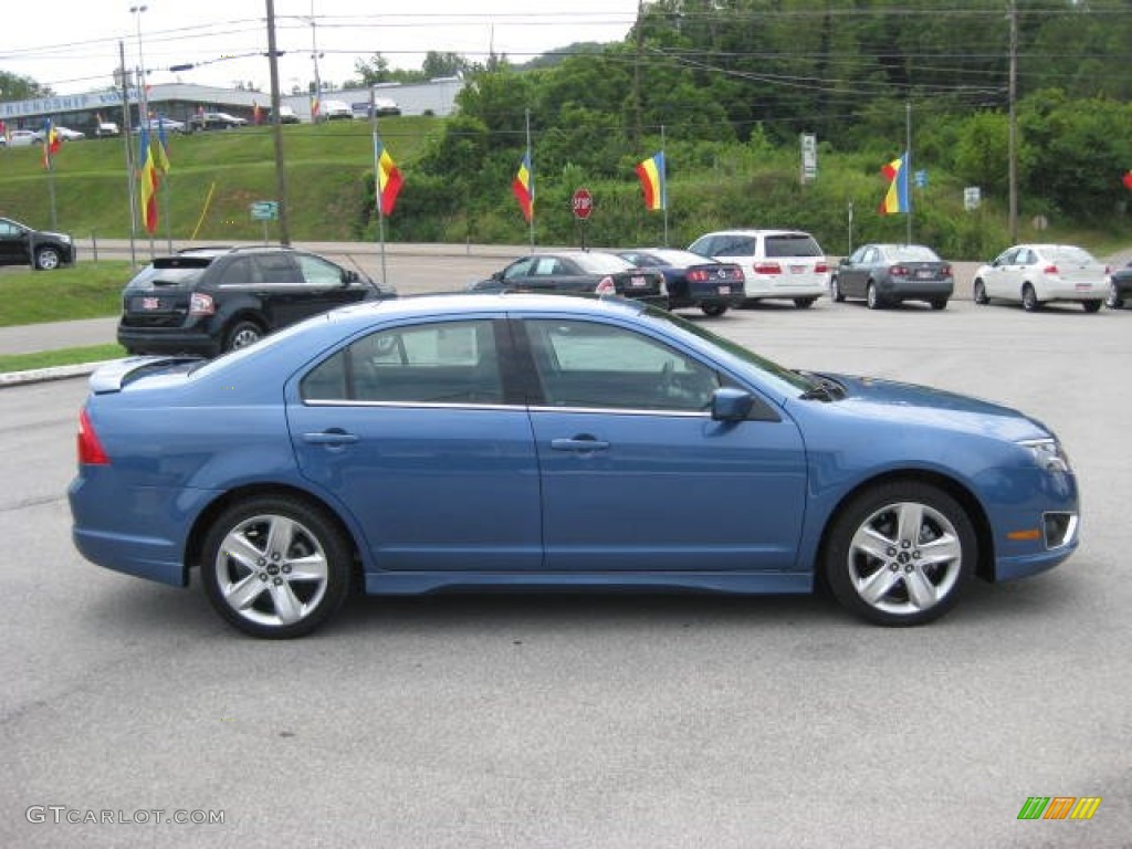 2010 Fusion Sport - Sport Blue Metallic / Charcoal Black/Sport Blue photo #5