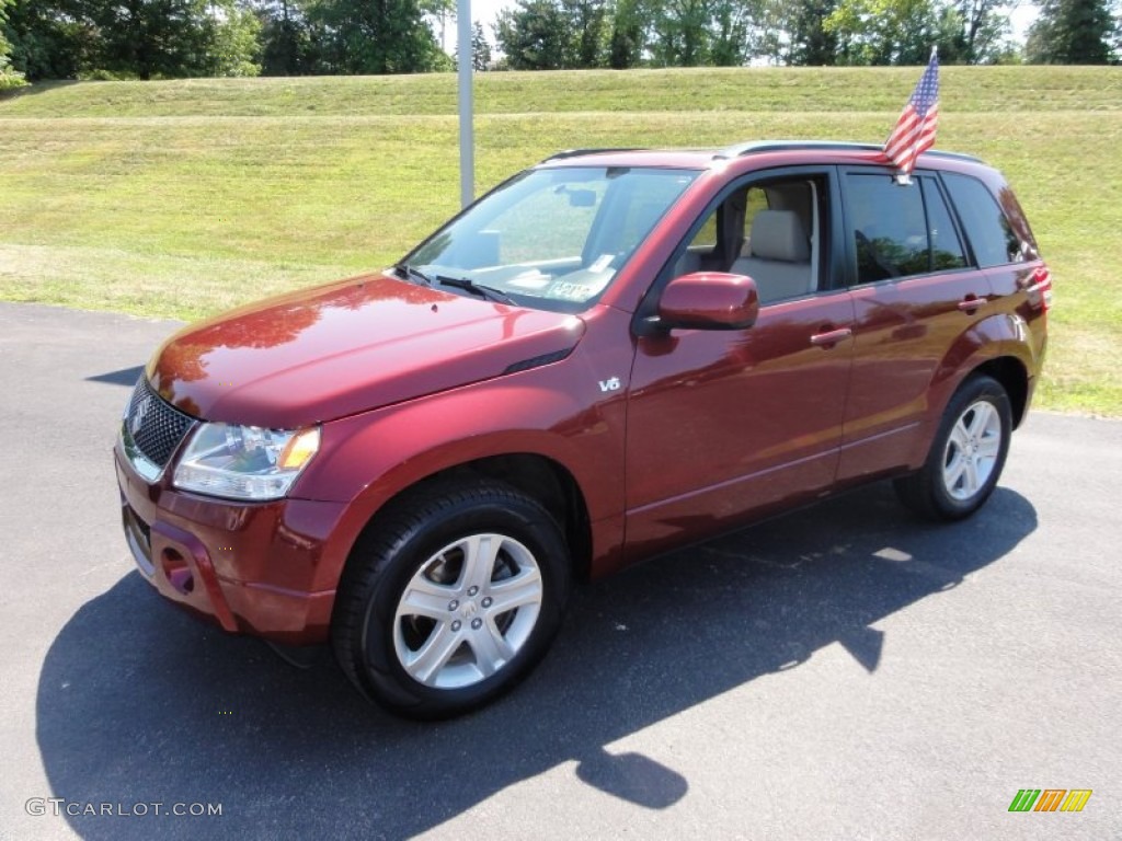 Vivid Red 2008 Suzuki Grand Vitara Luxury 4x4 Exterior Photo #51853157