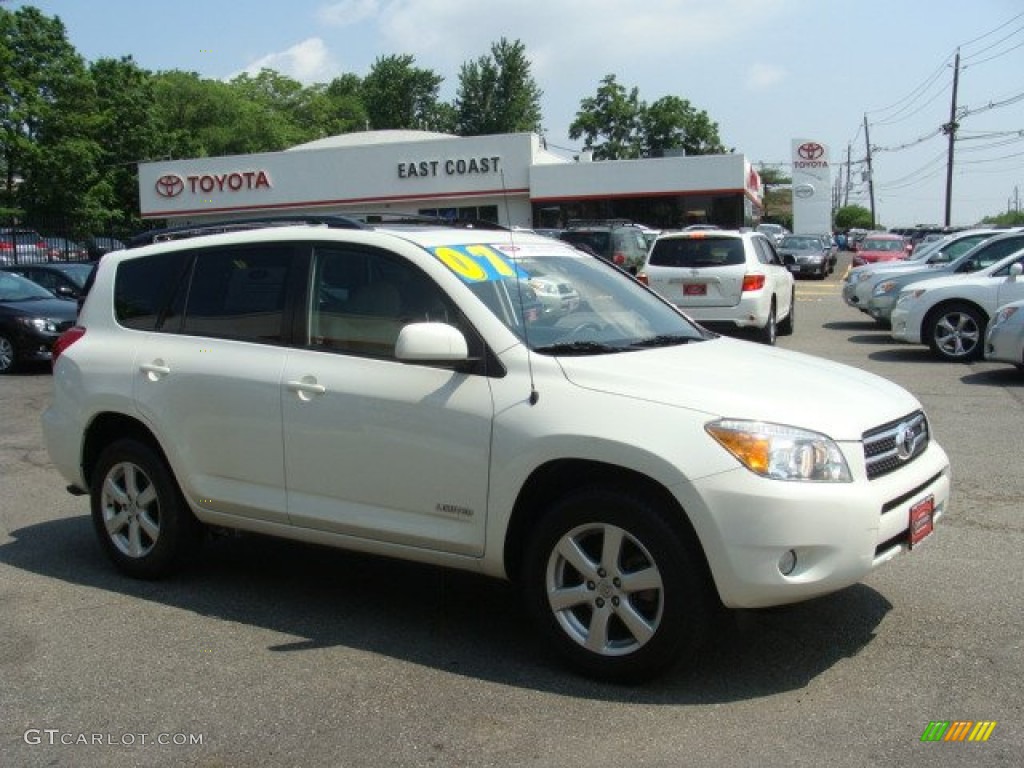 2007 RAV4 Limited 4WD - Super White / Taupe photo #1
