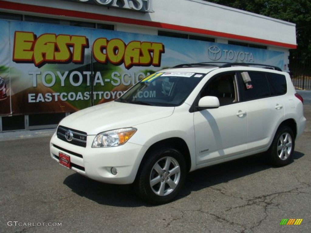 2007 RAV4 Limited 4WD - Super White / Taupe photo #3