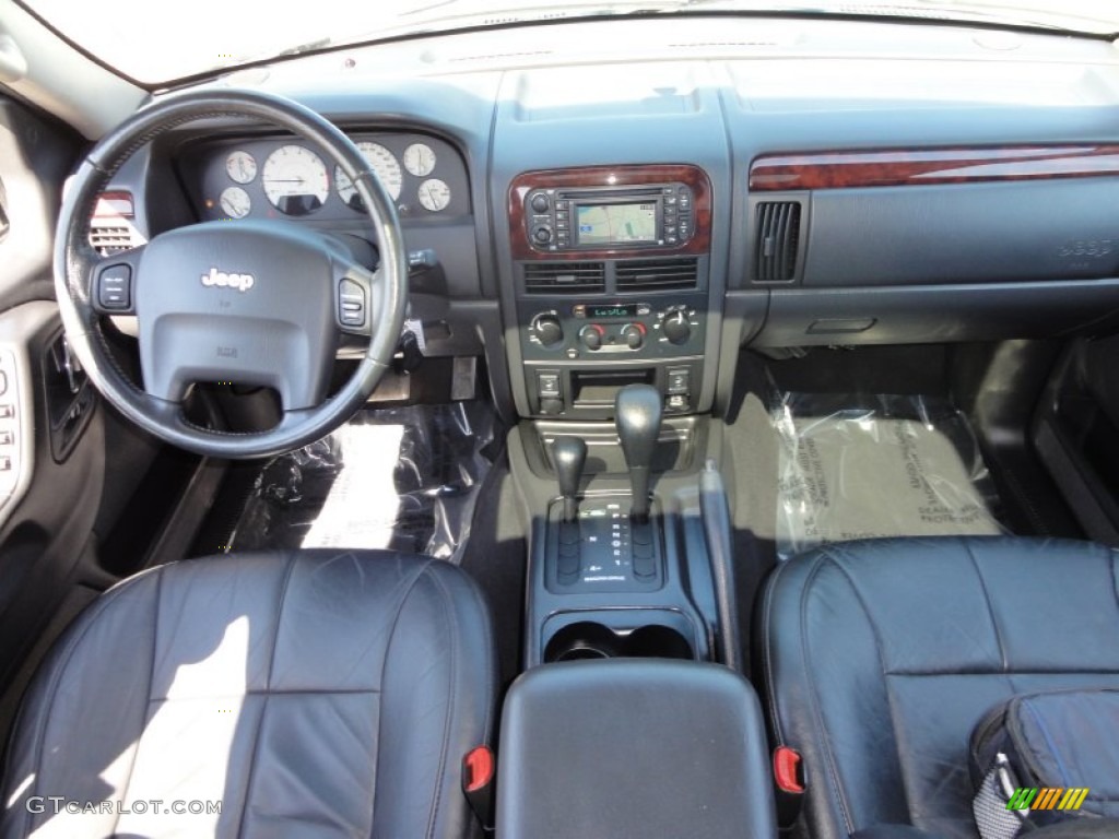 2004 Jeep Grand Cherokee Limited 4x4 Dark Slate Gray Dashboard Photo #51854051