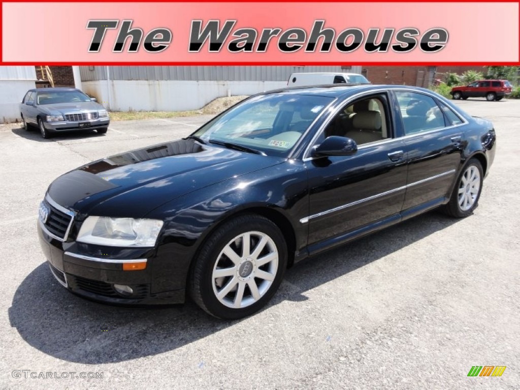 2005 A8 4.2 quattro - Brilliant Black / Beige photo #1