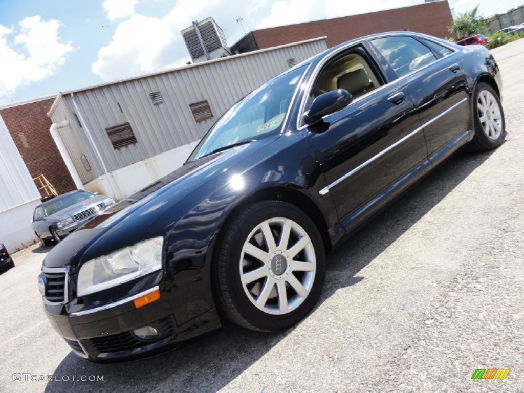 2005 A8 4.2 quattro - Brilliant Black / Beige photo #2