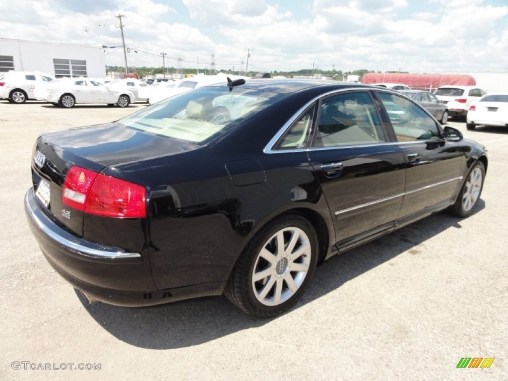 2005 A8 4.2 quattro - Brilliant Black / Beige photo #8