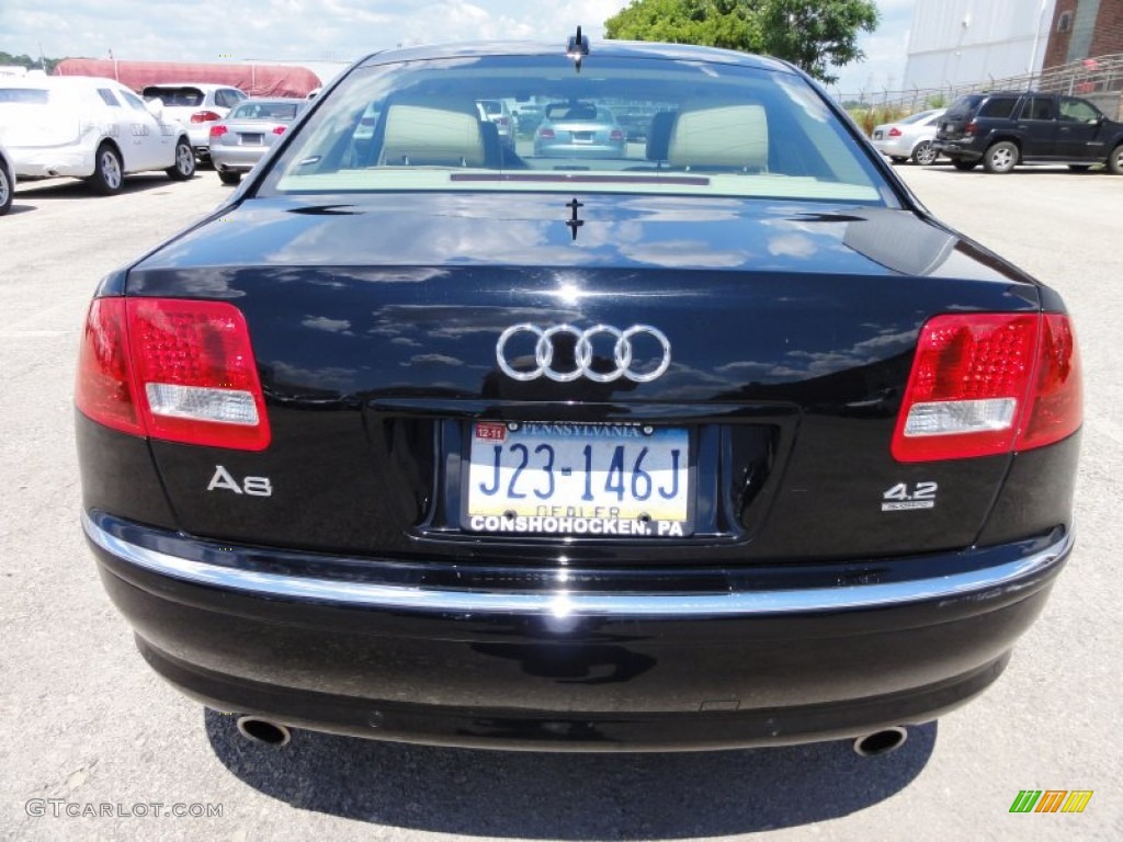 2005 A8 4.2 quattro - Brilliant Black / Beige photo #9