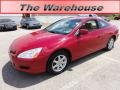 2004 San Marino Red Pearl Honda Accord EX V6 Coupe  photo #1