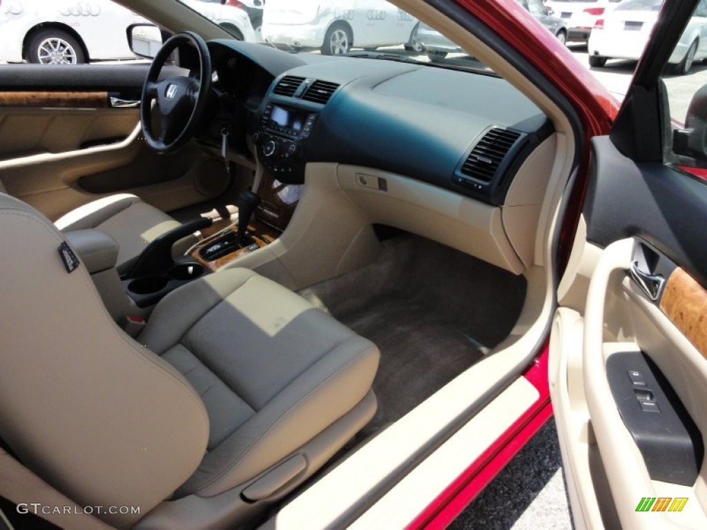 2004 Accord EX V6 Coupe - San Marino Red Pearl / Ivory photo #18