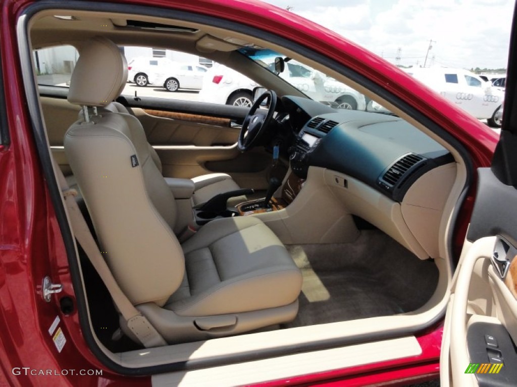 2004 Accord EX V6 Coupe - San Marino Red Pearl / Ivory photo #20