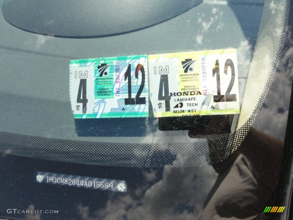 2004 Accord EX V6 Coupe - San Marino Red Pearl / Ivory photo #32