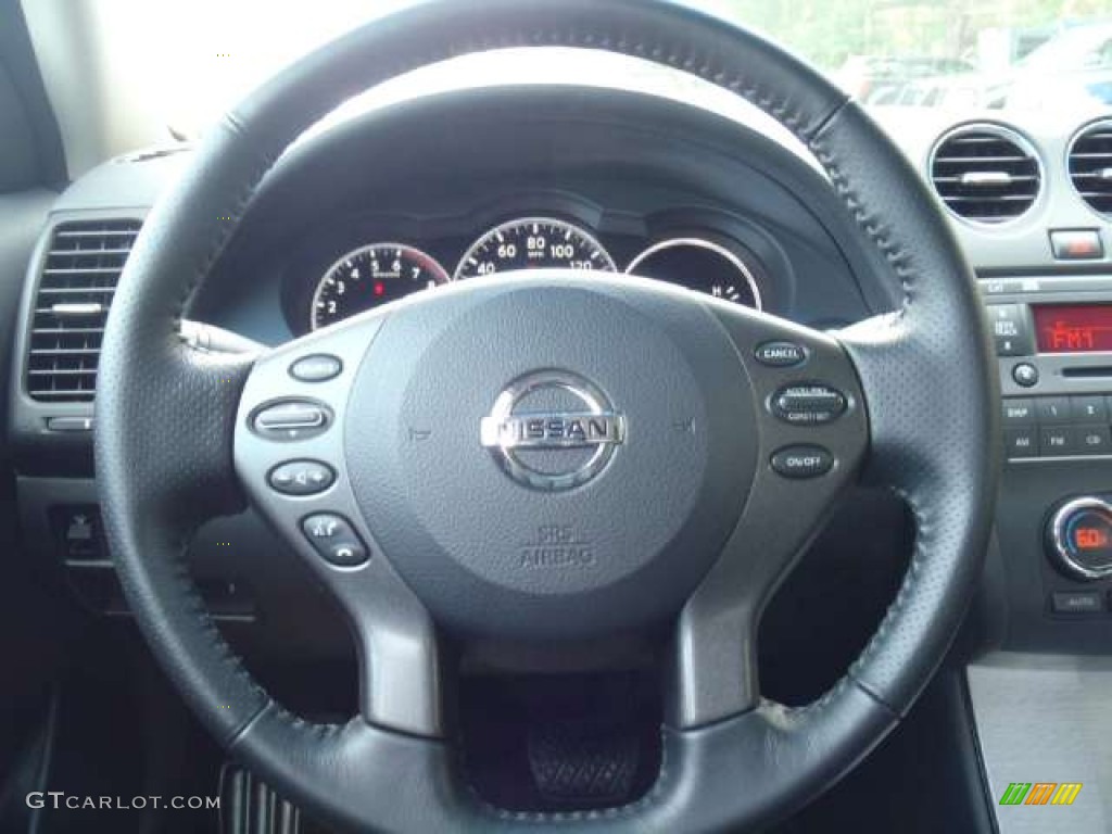 2012 Nissan Altima 2.5 SL Charcoal Steering Wheel Photo #51858529