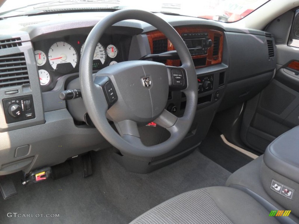 2006 Ram 1500 SLT Quad Cab - Bright Silver Metallic / Medium Slate Gray photo #26