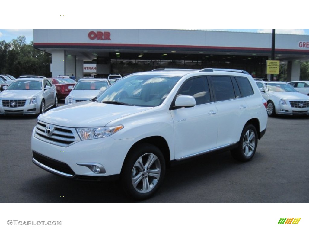 2011 Highlander Limited - Blizzard White Pearl / Sand Beige photo #1