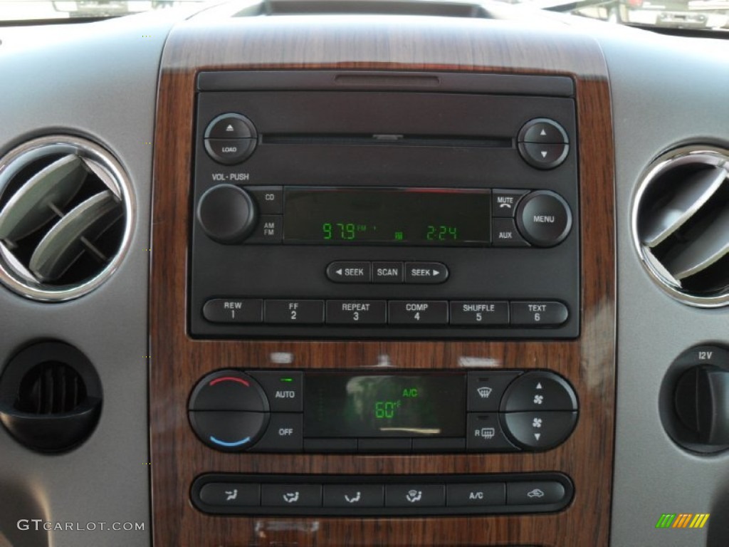 2004 F150 Lariat SuperCab - Dark Toreador Red Metallic / Tan photo #13