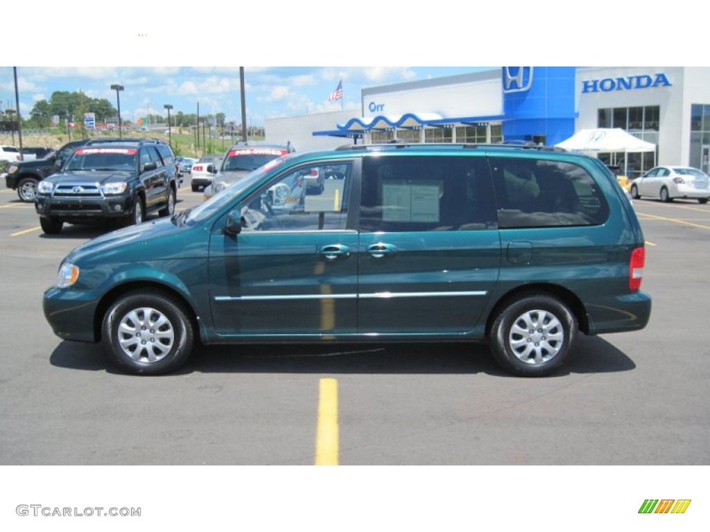 2005 Sedona LX - Dark Green Emerald Metallic / Gray photo #2