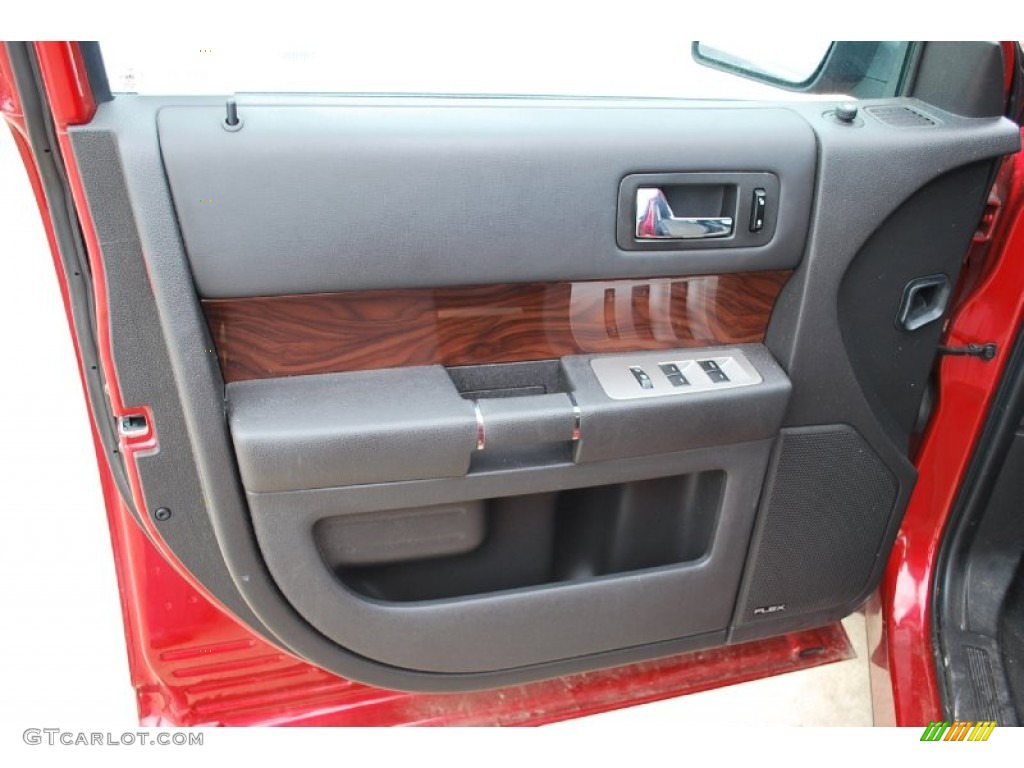 2010 Ford Flex SEL Charcoal Black Door Panel Photo #51865156