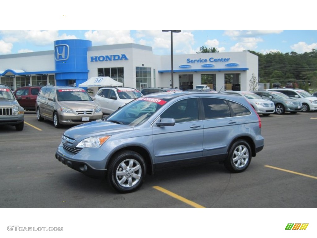 2008 CR-V EX-L - Glacier Blue Metallic / Gray photo #1