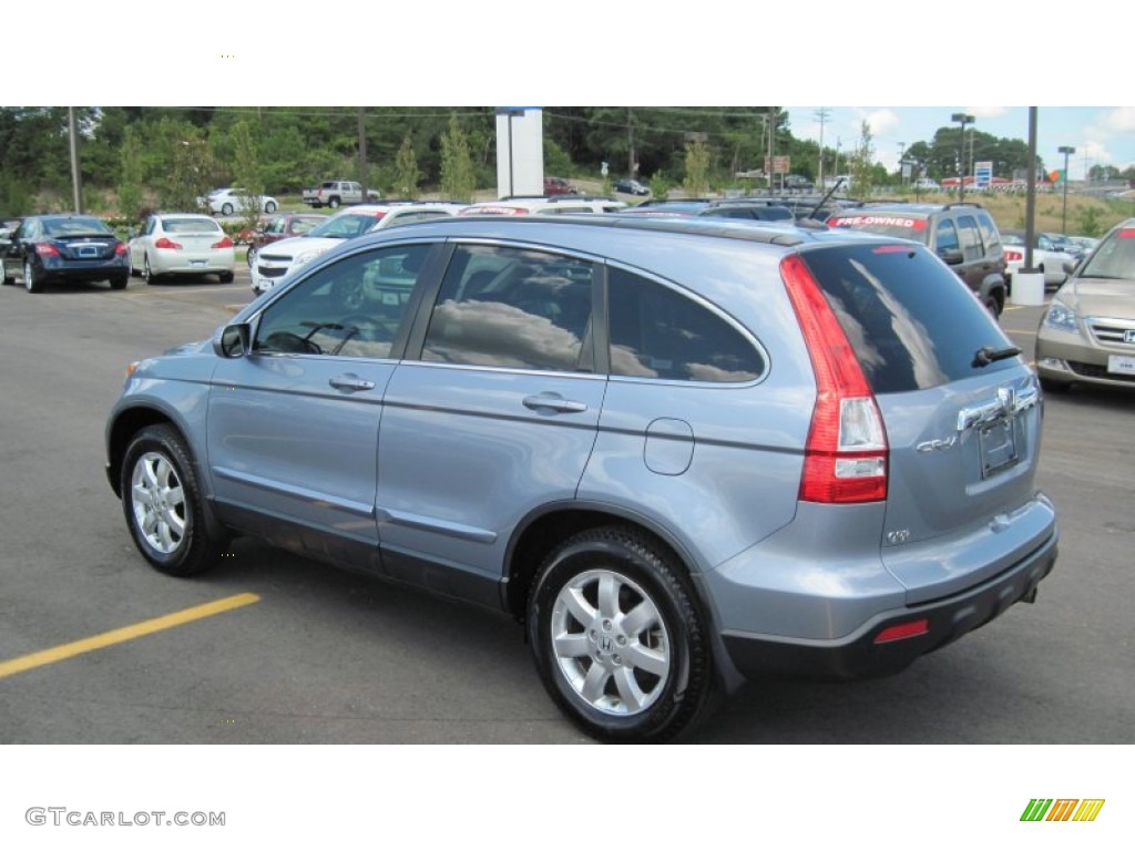 2008 CR-V EX-L - Glacier Blue Metallic / Gray photo #3
