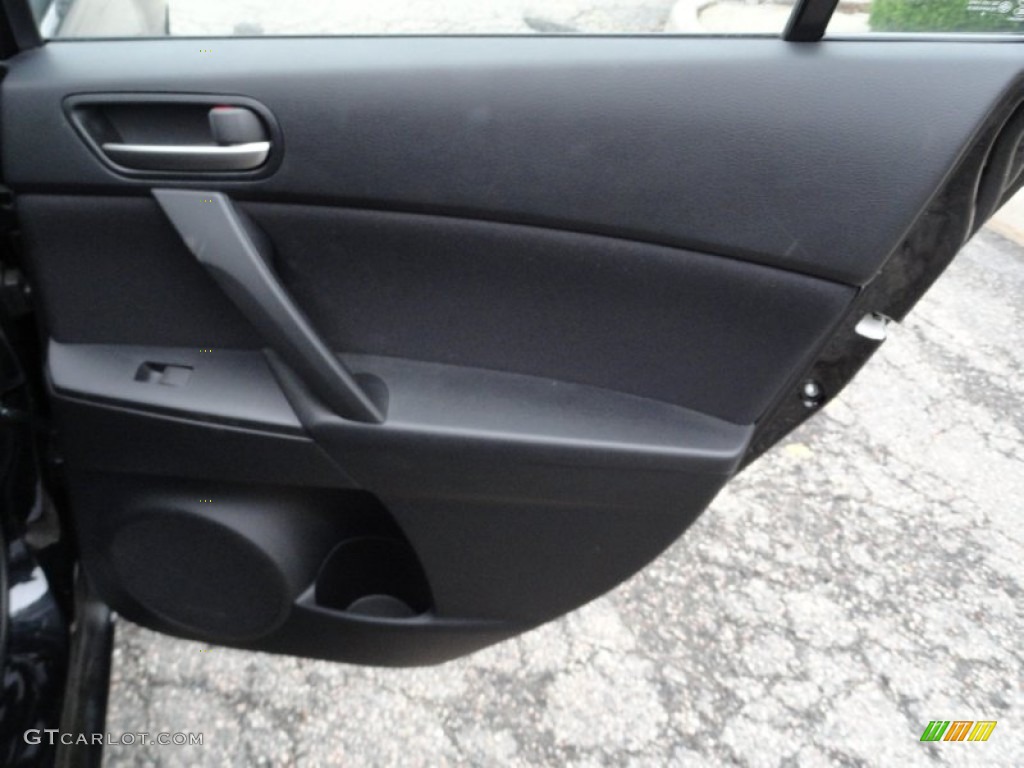 2011 Mazda MAZDA3 i Touring 4 Door Black Door Panel Photo #51867028