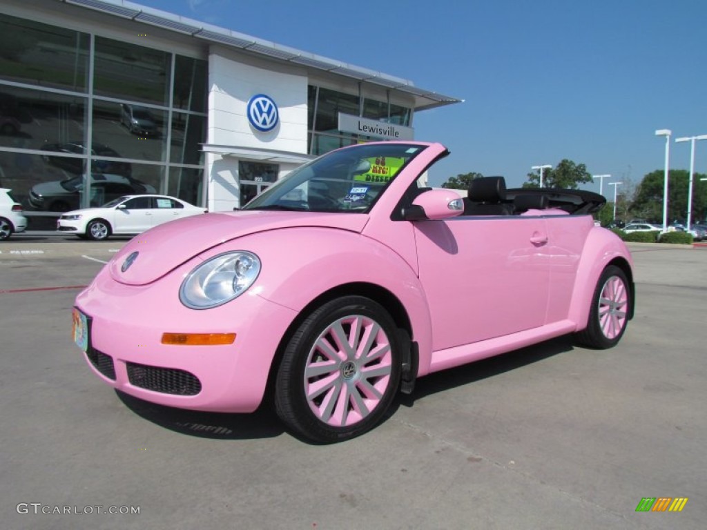 2010 New Beetle 2.5 Convertible - Pink / Black photo #1