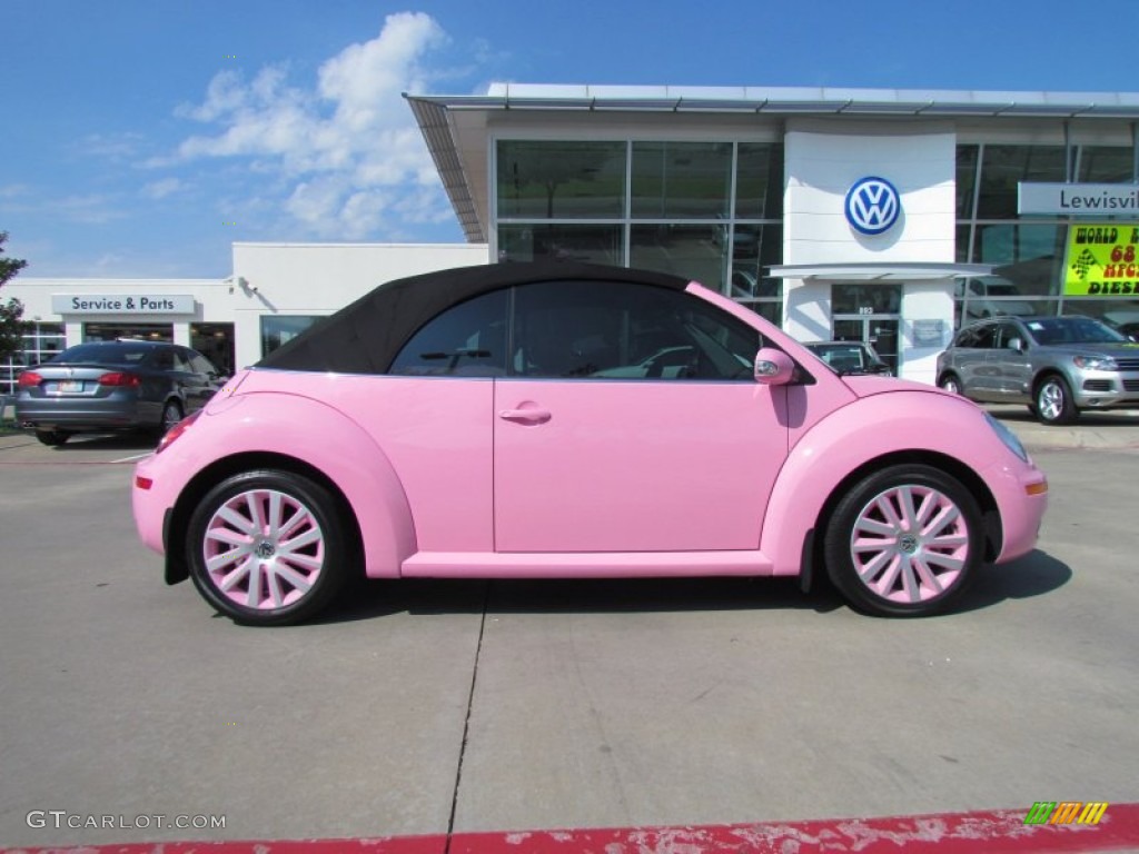 2010 New Beetle 2.5 Convertible - Pink / Black photo #6