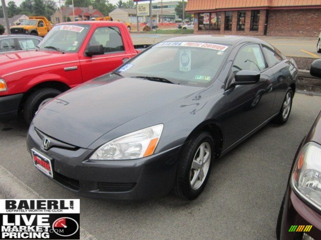 2005 Accord EX Coupe - Graphite Pearl / Black photo #3