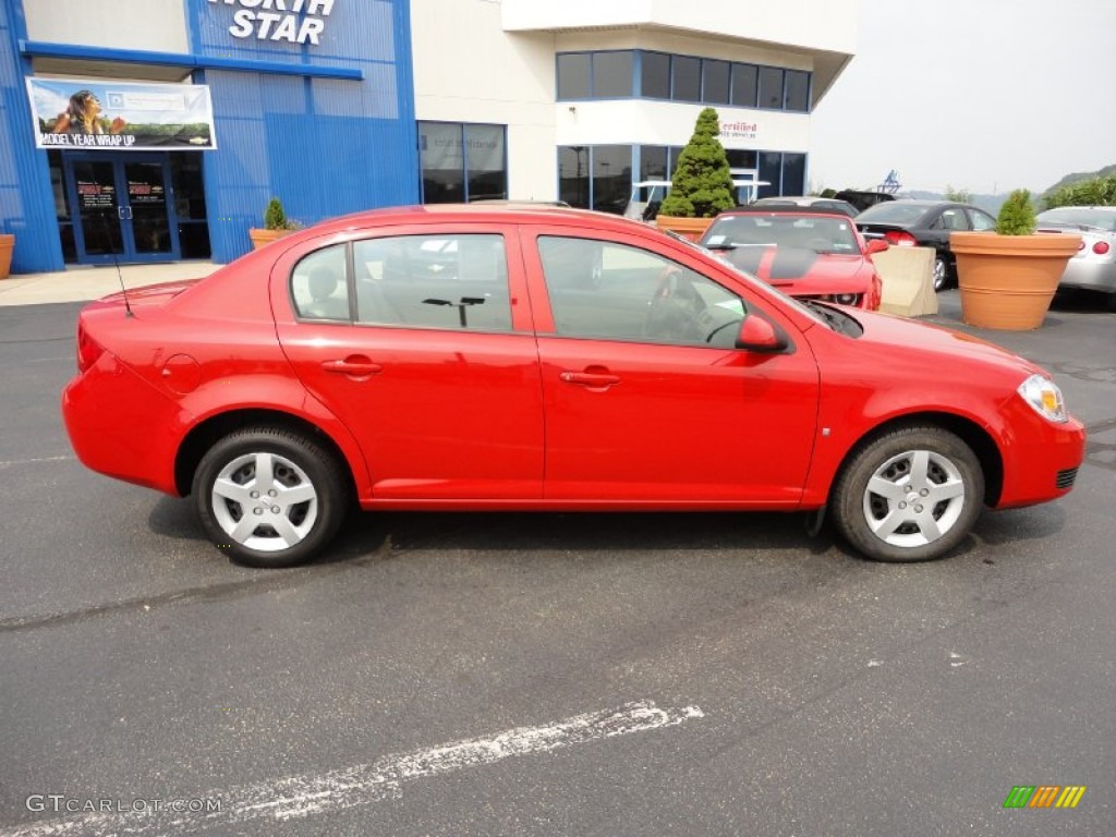 2007 Cobalt LT Sedan - Victory Red / Neutral Beige photo #8