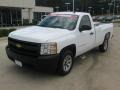 2008 Summit White Chevrolet Silverado 1500 Work Truck Regular Cab  photo #1